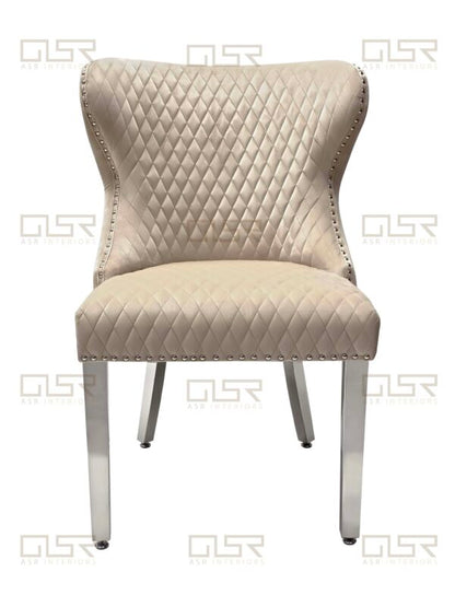 Valentino Mink Velvet Dining Chair - ASR Interiors