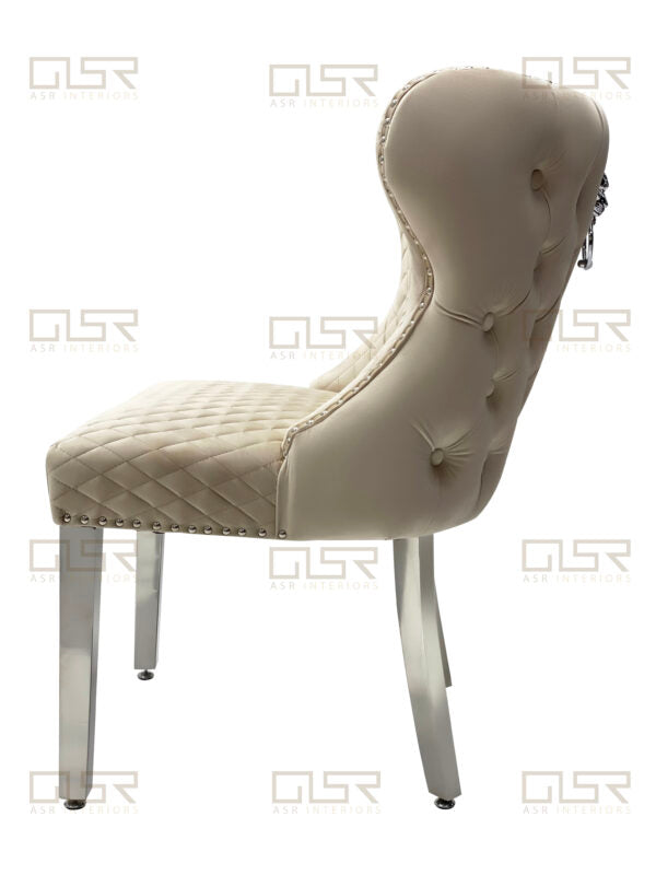 Valentino Mink Velvet Dining Chair - ASR Interiors