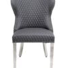Valentino Hudson Grey PU Dining Chair - ASR Interiors