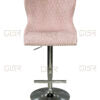Valentino Pink Velvet Bar Stool - ASR Interiors