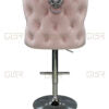 Valentino Pink Velvet Bar Stool - ASR Interiors
