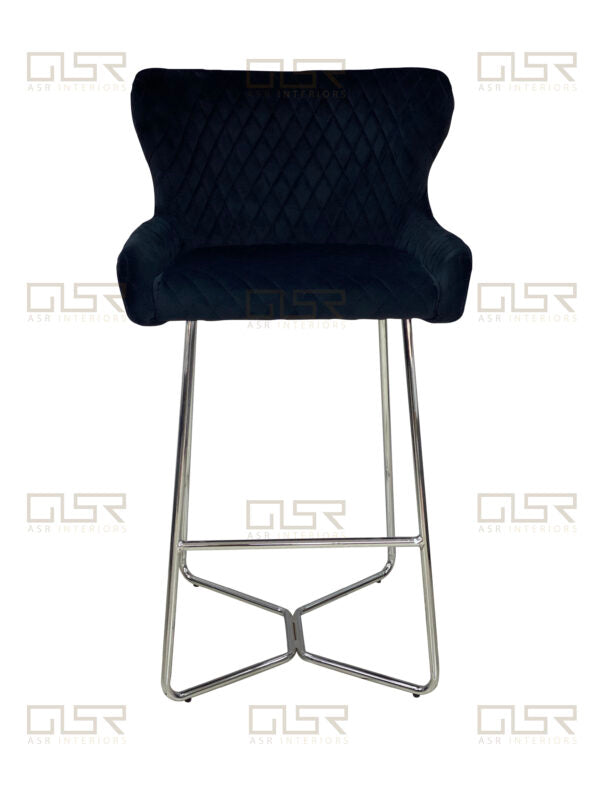 Osaka Black Bar Stool - ASR Interiors
