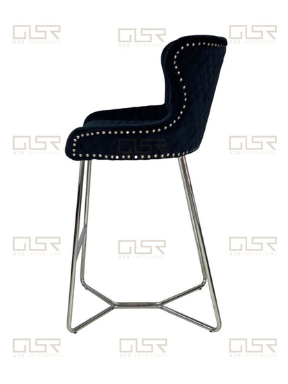 Osaka Black Bar Stool - ASR Interiors