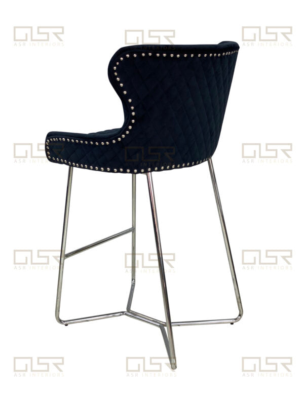 Osaka Black Bar Stool - ASR Interiors