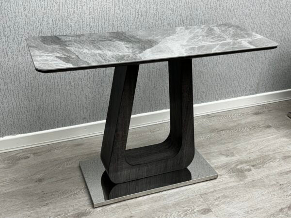 Zermatt Console Table (Grey Ceramic) - ASR Interiors
