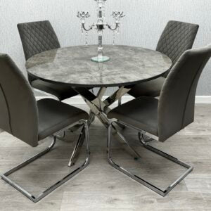 Windsor Cream & Gold Dining Chair - ASR Interiors