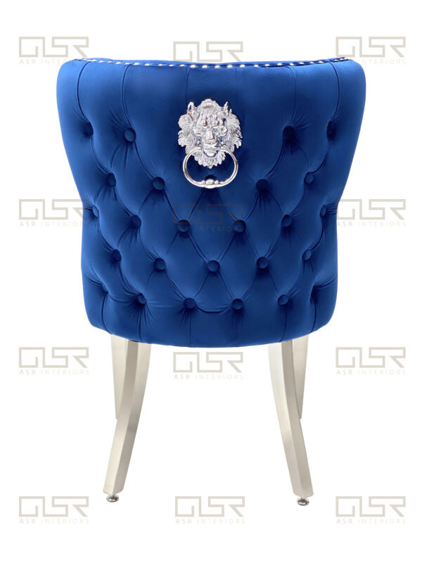 Valentino Navy Dining Chair - ASR Interiors