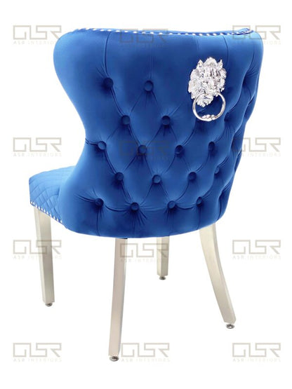 Valentino Navy Dining Chair - ASR Interiors