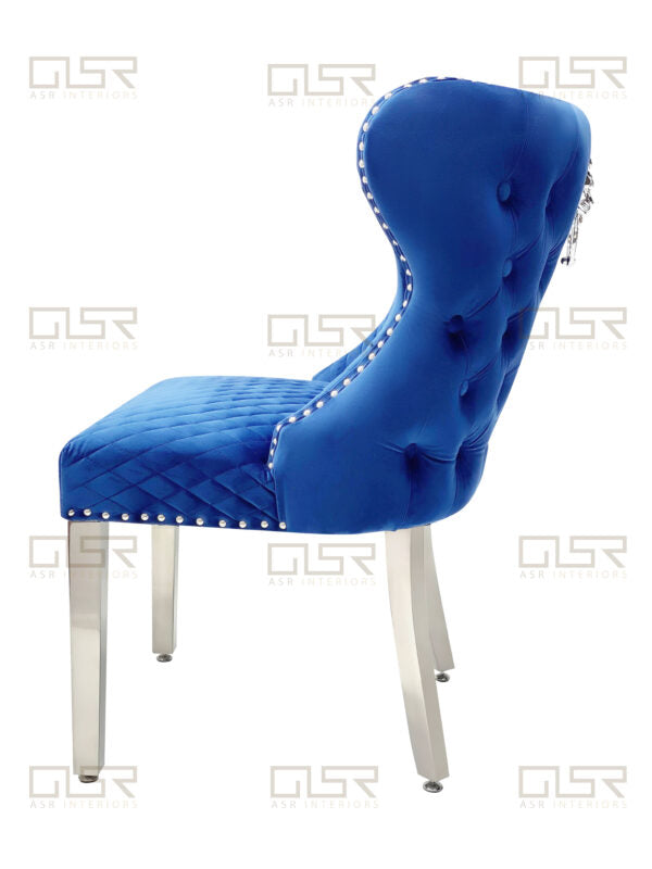 Valentino Navy Dining Chair - ASR Interiors