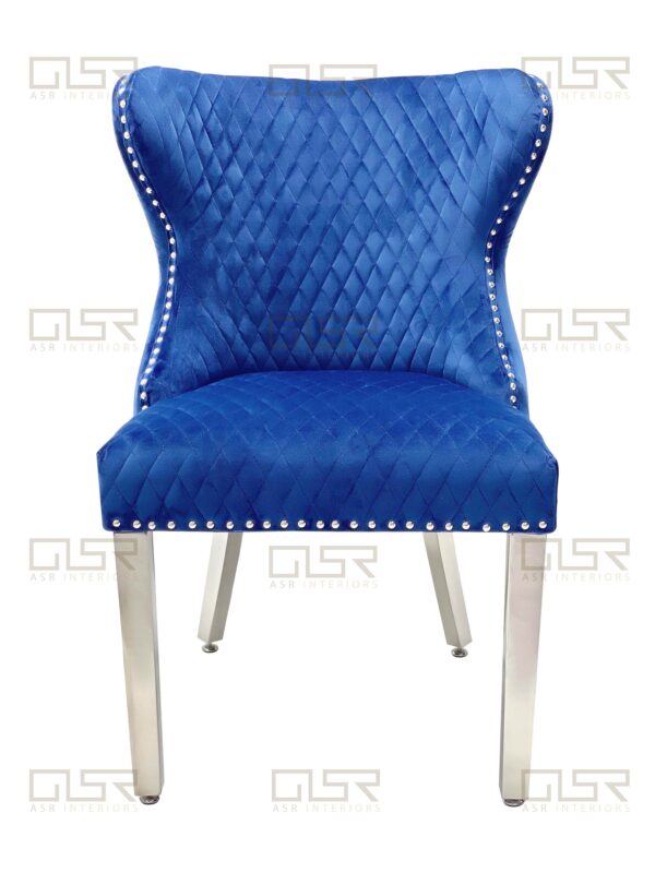 Valentino Navy Dining Chair - ASR Interiors