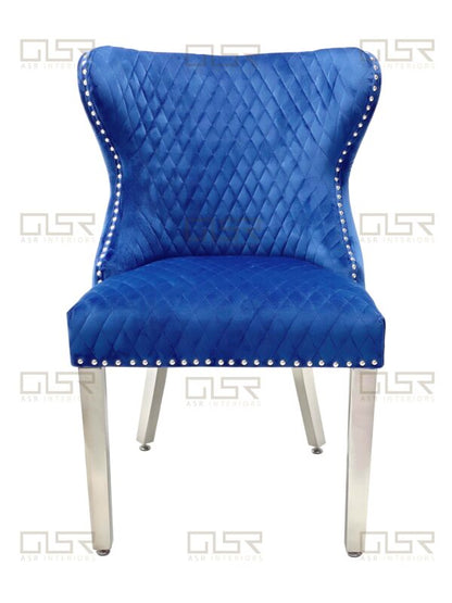 Valentino Navy Dining Chair - ASR Interiors