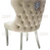 Valentino Black Velvet Dining Chair - ASR Interiors