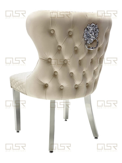 Valentino Mink Velvet Dining Chair - ASR Interiors