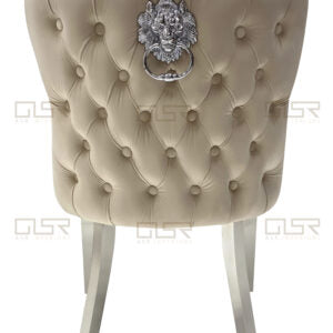 Valentino Black Velvet Dining Chair - ASR Interiors