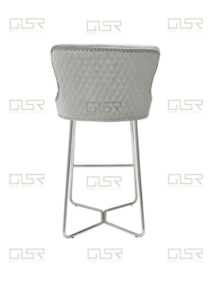 Osaka Silver HQ Bar Stool - ASR Interiors