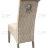 Sofia Mink Colour Chrome Leg Lion Knocker Dining Chair - ASR Interiors
