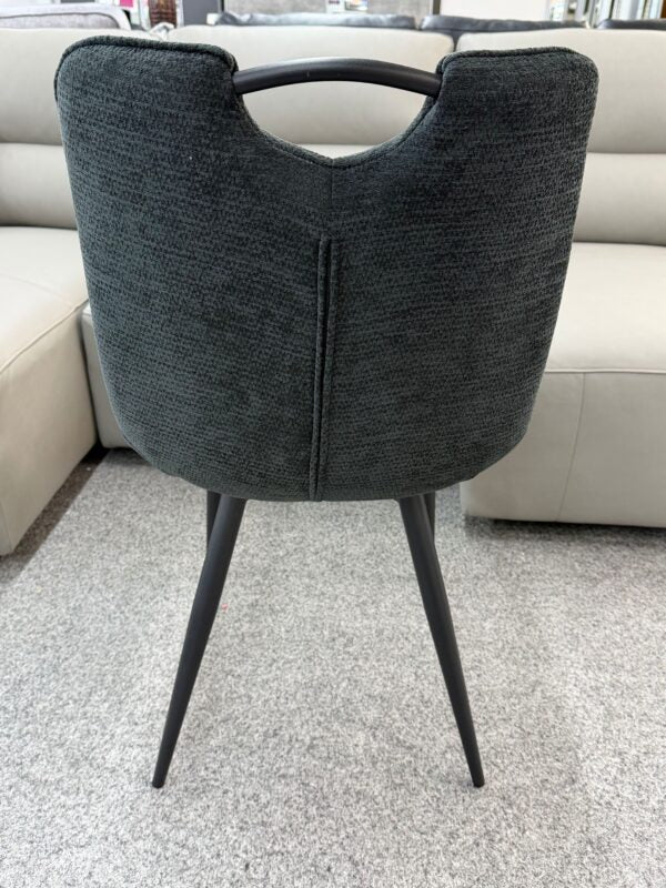 Monza Black Fabric Dining Chair - ASR Interiors