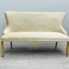 Victoria Cream Gold Luxury Bench - ASR Interiors