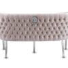 Valentino Mink Velvet Bench - ASR Interiors