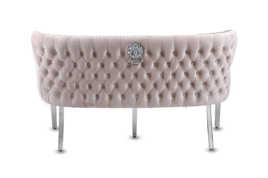 Valentino Mink Velvet Bench - ASR Interiors