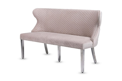 Valentino Mink Velvet Bench - ASR Interiors