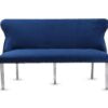 Valentino Navy Velvet Bench - ASR Interiors