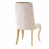 Roxby Cream & Gold Dining Chair - ASR Interiors