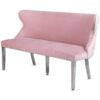 Valentino Pink Velvet Bench - ASR Interiors