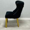 Valentino Black Gold Velvet Chair - ASR Interiors