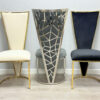 Vienna Cream & Gold Dining Chair - ASR Interiors