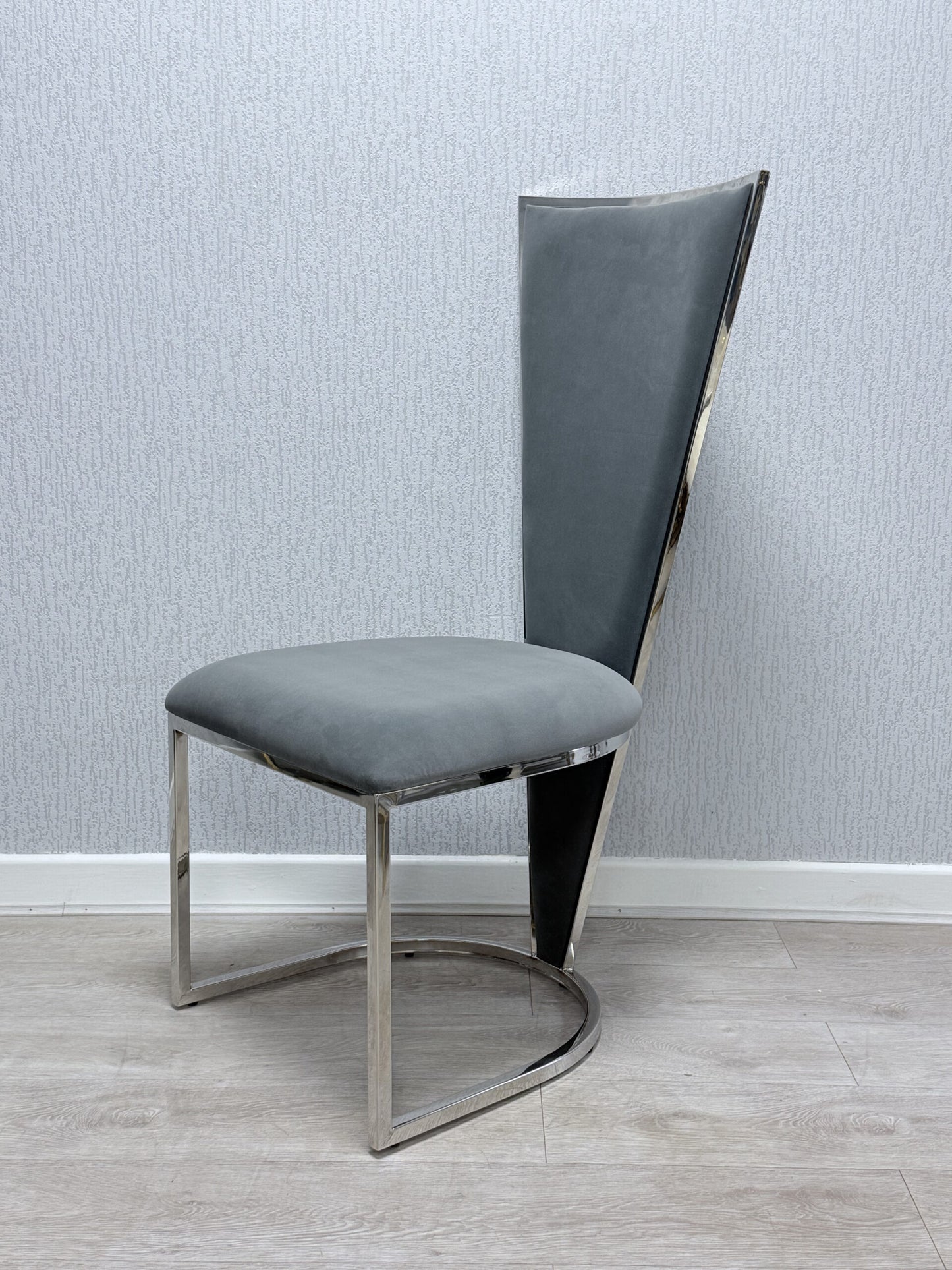 Vienna Grey & Silver Dining Chair - ASR Interiors