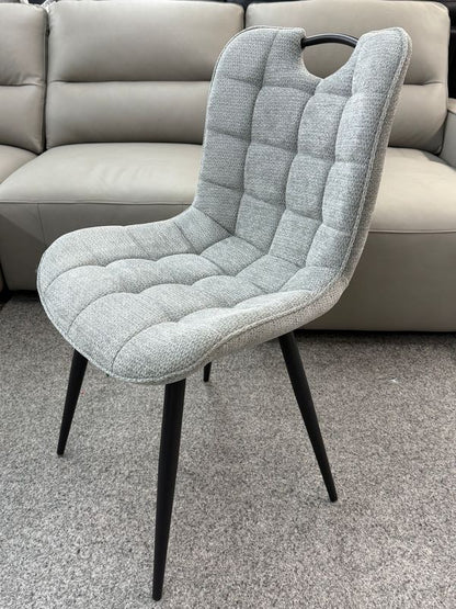 Monza Grey Fabric Dining Chair - ASR Interiors
