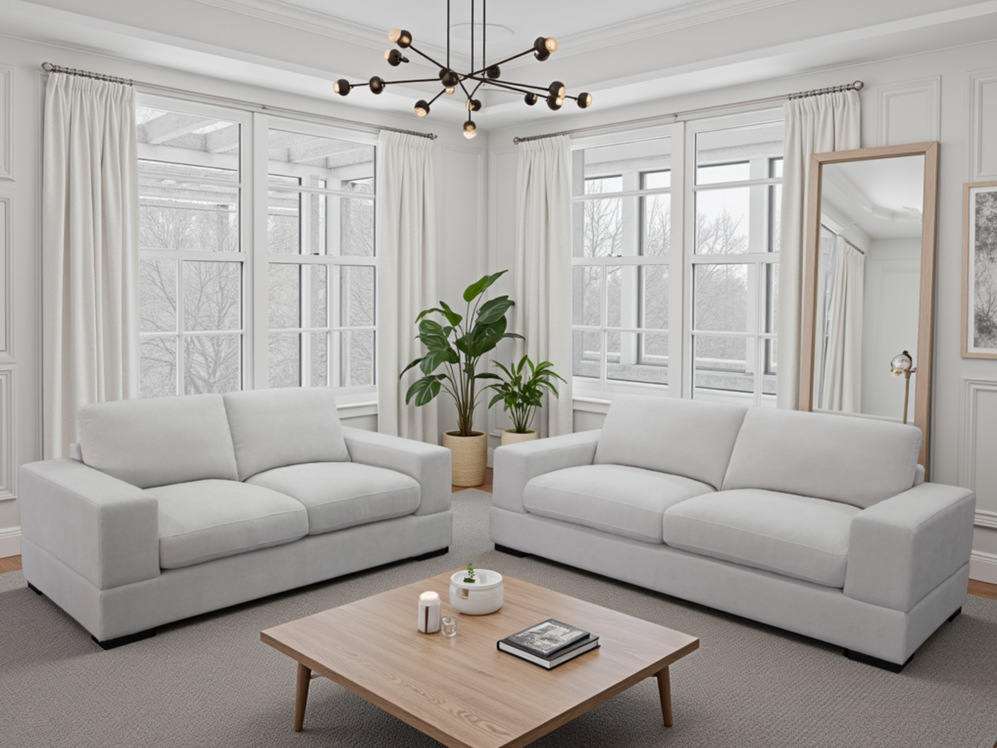 Westminster Sofa Ivory 3+2 Set