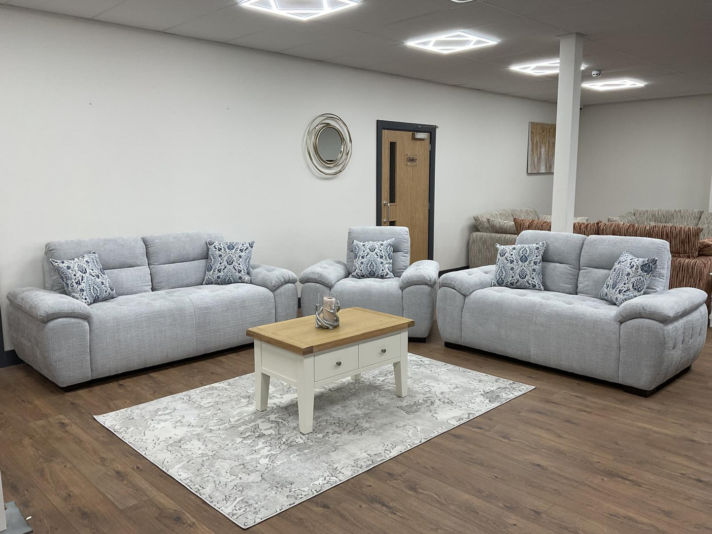 Torino Sofa Grey 3+2+1 Set