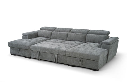Alaya Sofabed Grey U Shape Corner