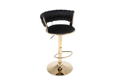 Camelia Black & Gold Bar Stool - ASR Interiors