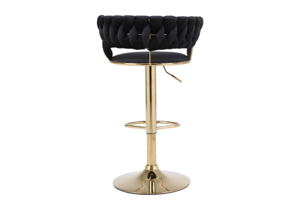 Camelia Black & Gold Bar Stool - ASR Interiors