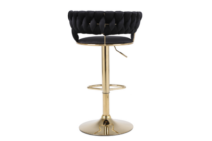 Camelia Black & Gold Bar Stool - ASR Interiors