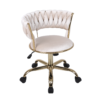 Camelia Cream & Gold Office Chair - ASR Interiors