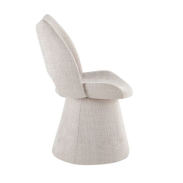 Maryland Beige 360 Swivel Chair - ASR Interiors