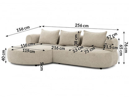 Ferro Beige Right Hand Corner Sofa