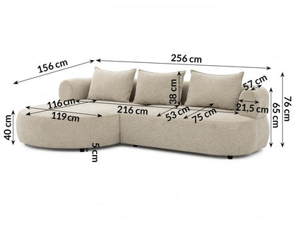 Ferro Beige Right Hand Corner Sofa