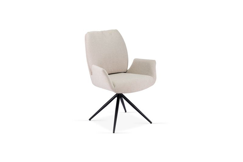 Fairmont 360 Swivel Beige Dining Chair - ASR Interiors