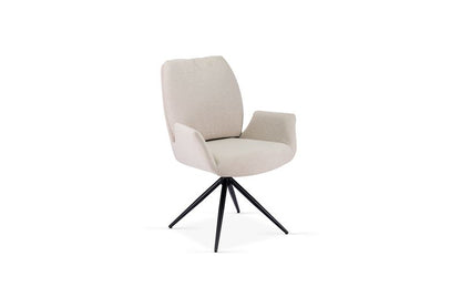 Fairmont 360 Swivel Beige Dining Chair - ASR Interiors