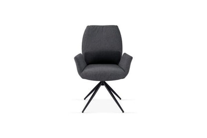 Fairmont 360 Swivel Grey Dining Chair - ASR Interiors