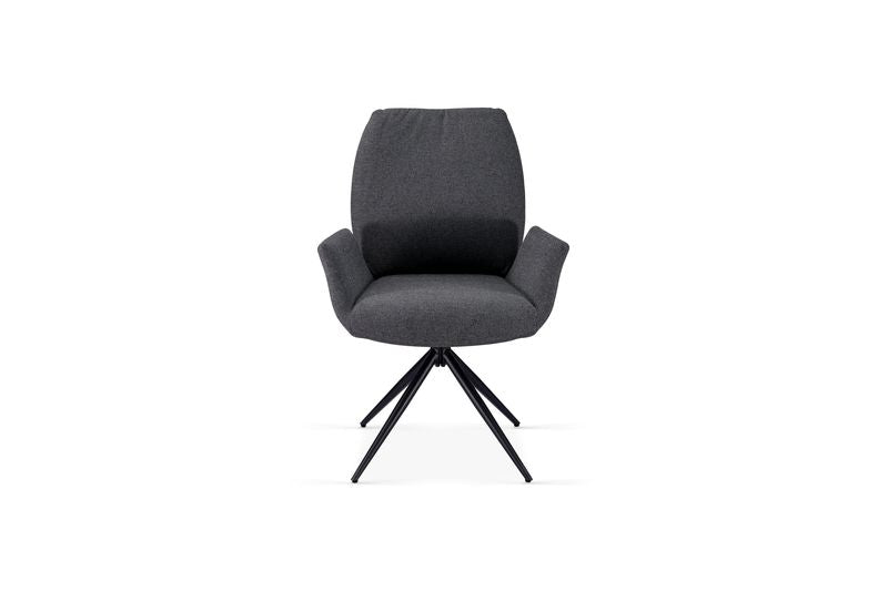 Fairmont 360 Swivel Grey Dining Chair - ASR Interiors