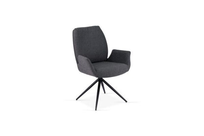 Fairmont 360 Swivel Grey Dining Chair - ASR Interiors