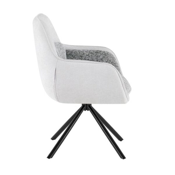 Florence 360 Grey Swivel Chair - ASR Interiors