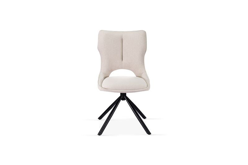 Roseland 360 Swivel Beige Dining Chair - ASR Interiors