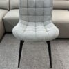 Monza Grey Fabric Dining Chair - ASR Interiors
